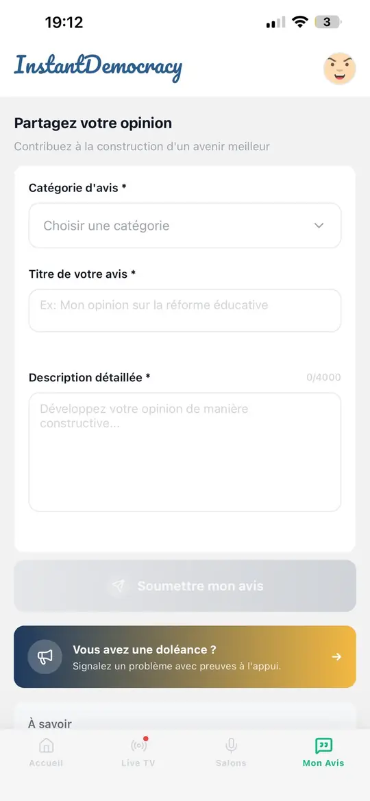 Instant Democracy — vote